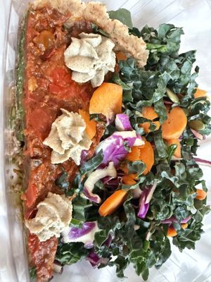 Pizza and salad   at Conscious Kitchen Atx in West Lake Hills