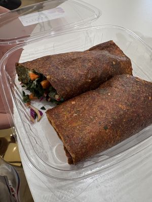 Raw Falafel Wrap  at Conscious Kitchen Atx in West Lake Hills