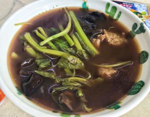Bak kut teh soup at Vegetarian Ban Mian - 素板面 in Kuching