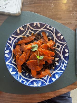 Tamarind Glazed Carrots  at Santana's in Delray Beach