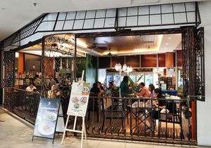 Restaurant shop front at Roots & Seeds in Kuching