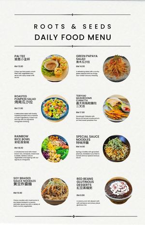 Available every day at Roots & Seeds in Kuching