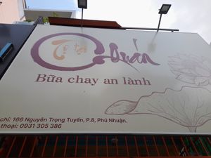 Outside sign at Tự Tại in Ho Chi Minh City