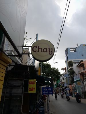 Sign outside at Tự Tại in Ho Chi Minh City