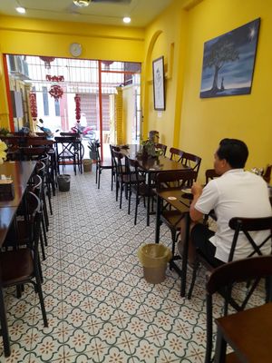 Inside is clean and simple at Tự Tại in Ho Chi Minh City