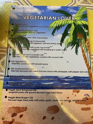 Menu  at Justine Food & Beverage in Malapascua Island