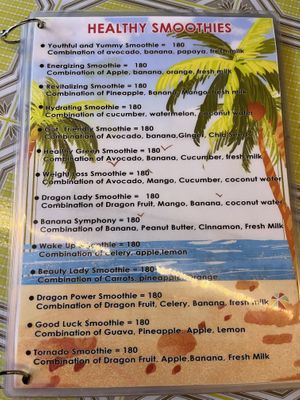 Menu  at Justine Food & Beverage in Malapascua Island