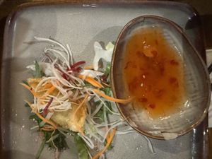 Wan Tan (with tofu) and salad .  at Pho Reis in Berlin