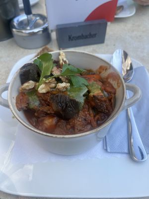 Eggplant mushroom onepot  at Kims Café in Neuss