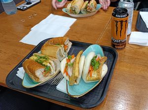 Delicious, vegan Banh Mi and vegan Bao Buns at UMEE - Asian Cuisine Market in Dusseldorf
