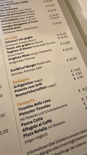   at La Trattoria in Saalbach