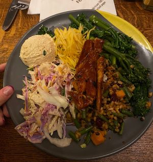 Old spicy rice bowl with VG chkn  at Nando's in Castleford