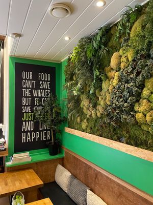 Inside at Just Vege in Helsinki