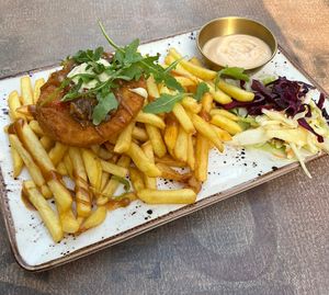 Schnitzel   at Just Vege in Helsinki