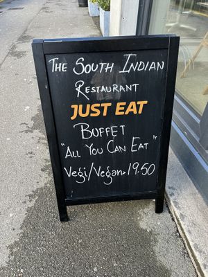 Lunchtime buffet   at The South Indian in Zurich