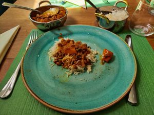 Pumpkin curry at The South Indian in Zurich