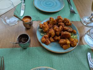 Gobi 65, crispy fried cauliflower at The South Indian in Zurich