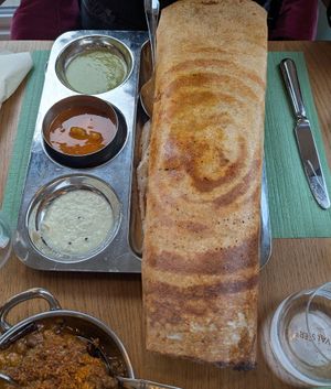 Onion Masala Dosa at The South Indian in Zurich