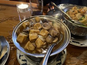 Tofu with mushrooms - Kaisergarten, Bad Schandau  at Kaisergarten in Bad Schandau