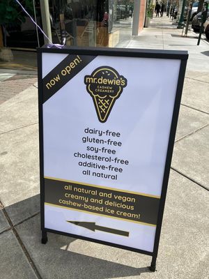   at Mr Dewies's Cashew Creamery  in Walnut Creek