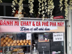 Outside at Banh Mi Chay Phe Van in Ho Chi Minh City