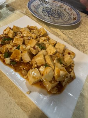 spicy tofu with peanuts  at Ristorante cinese Bella Shanghai in Perugia