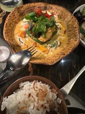 Vietnamese aromatic curry with eggplant and tofu at Annamese in Barangaroo