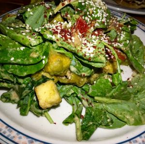 Vegan Fried Tofu Salad  at Sneaky Pickle & Bar Brine in New Orleans