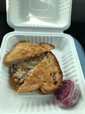 Vegan Reuben  at Sneaky Pickle & Bar Brine in New Orleans
