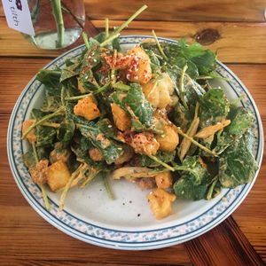 Buffalo salad at Sneaky Pickle & Bar Brine in New Orleans