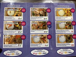 All dishes can be made with firm tofu.  at Kin_d Thai in Fredericia