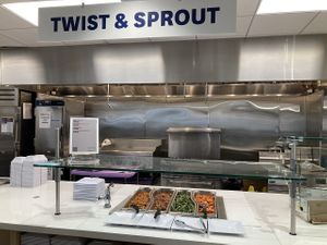 Twist and Sprout all-vegan station  at Design Innovation Hub Dining  in Kent