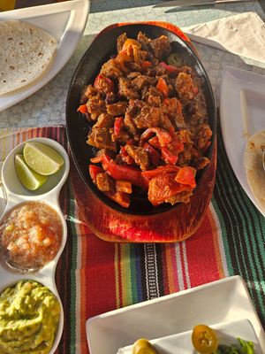 Seitan fajitas (a double portion) at My Mexican Lounge  in Tenerife