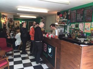 Ordering at Maguire's Pizza Bar in Liverpool