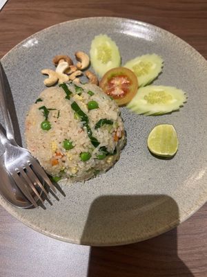 Fried rice made vegan  at BKK - Ruam Samai in Samut Prakan