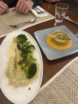 Hummus e tortino   at Osteria Tarilli in Comano