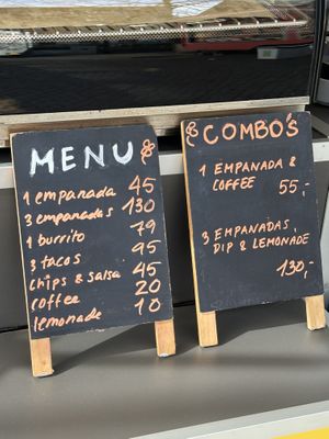 Great menu  at La Chica Mala in Copenhagen