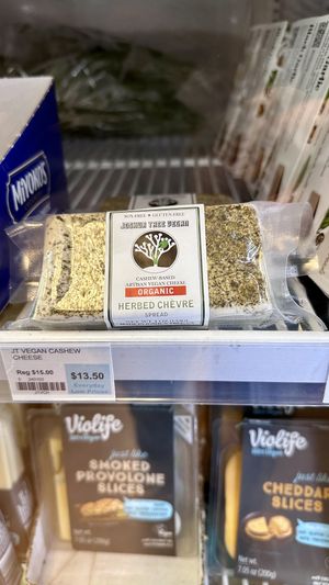 Local artisan cheese!!  #Veganuary at Joshua Tree Health Foods in Joshua Tree