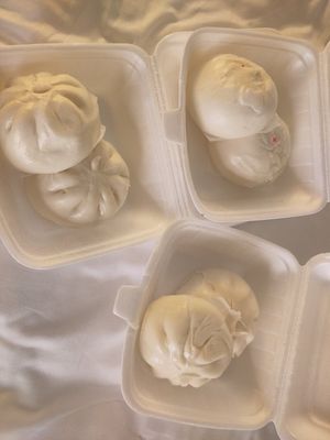 Just three different Kind of buns to go at Dim Sum & Mini Hot Pot by Cookie & Coffee in Central Singapore