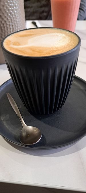 Coconut latte at PERK in Largs