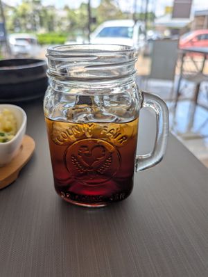 Plum juice at The Party in Nairobi