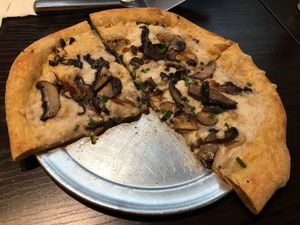 Vegan Holy Shiitake pizza  at Mellow Mushroom in Chattanooga