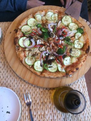 Before my buddy took one piece! at Hungry Buddha - Maybe closed in Shaxi