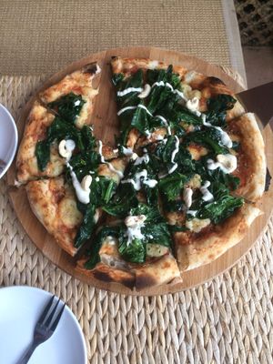 After My buddy ate one ?spinach with Cashew my favo one!  at Hungry Buddha - Maybe closed in Shaxi