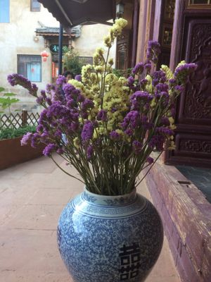 Decorating  at Hungry Buddha - Maybe closed in Shaxi