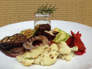 Grill vegetables with chimichurri at Hungry Buddha - Maybe closed in Shaxi