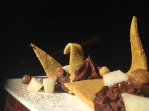 Valrhona chocolate mousse and our cookies
 at Hungry Buddha - Maybe closed in Shaxi