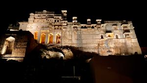 Dinner view  at Bundi Vilas in Bundi