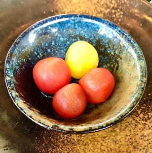 Chilled cherry tomatoes  at Maiden Shanghai - Five in Dubai