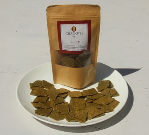 vegan gluten free cracker basil at The Gut Feeling in Jaipur